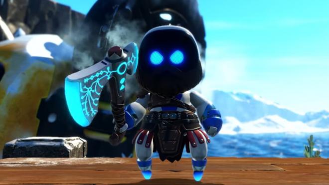 La versión Kratos de Astro Bot es una de las más imponentes del juego de Team Asobi.