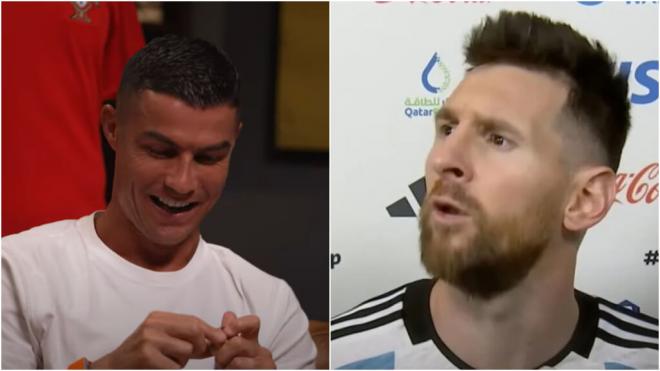 El guiño de Cristiano Ronaldo a Leo Messi (Fuente: Youtube)