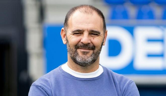 Antonio Méndez, en Riazor (Foto: RC Deportivo).