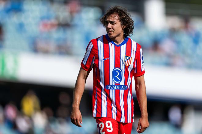 Javi Serrano, en un partido de pretemporada con el Atlético de Madrid (Foto: Cordon Press).