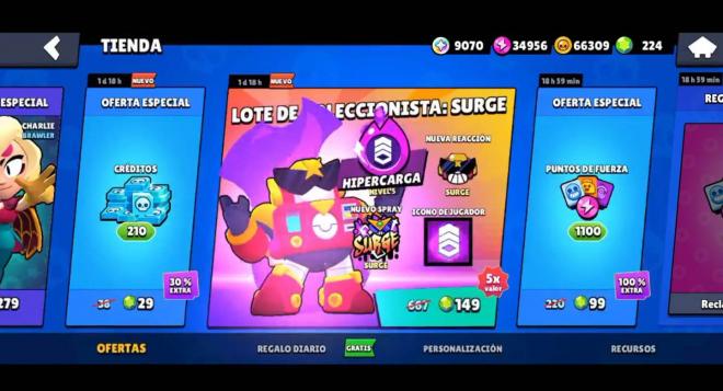 La Hipercarga de Surge en Brawl Stars