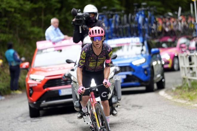 Andrea Piccolo durante una etapa del Giro de Italia (Foto: Cordon Press).