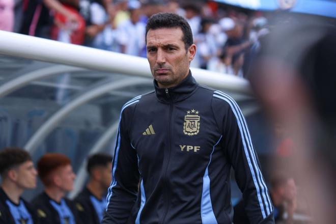 Scaloni, en un partido de Argentina (FOTO: Cordón Press).