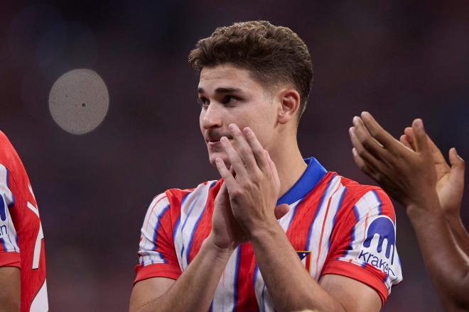 Julián Álvarez, en un partido del Atlético (Foto: Cordon Press).