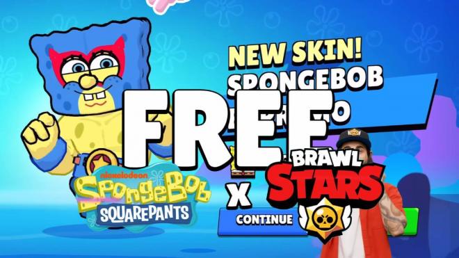 La skin de El Primo Bob Esponja, gratis en Brawl Stars