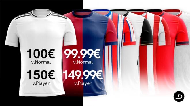 Las camisetas de LaLiga, a precio de oro.