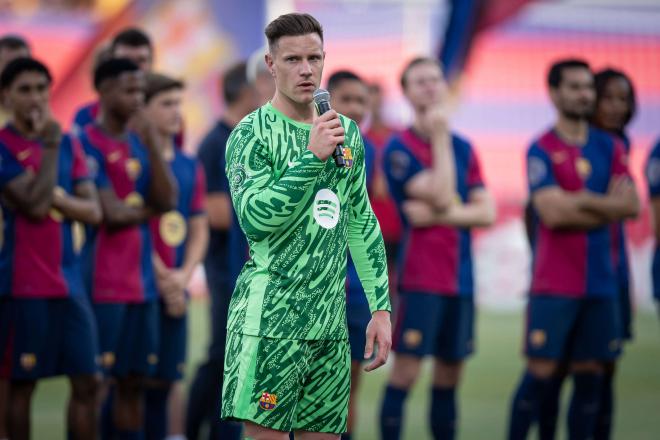 Marc André ter Stegen, en la presentación del Barcelona (Foto: Cordon Press).