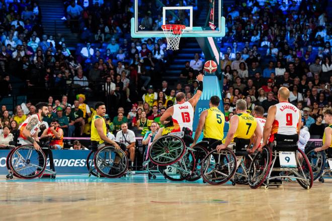 España cayó ante Australia en los Juegos Paralímpicos de París (Foto: Avance Deportivo).