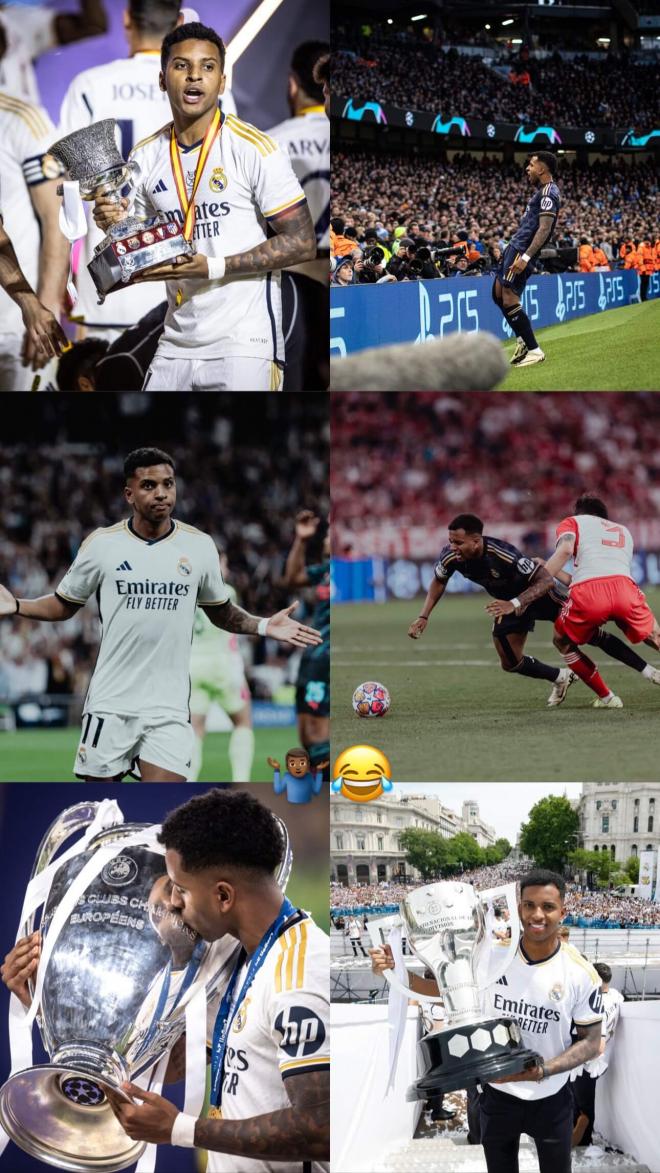 La reacción de Rodrygo Goes después de conocer su no nominación al Balón de Oro (@rodrygogoes)