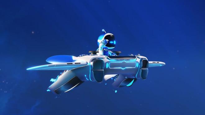 Astro Bot sobre el DualSense especial del juego.