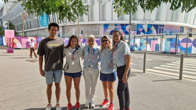 La consejera, Patricia del Pozo, presente en París con los deportistas andaluces.