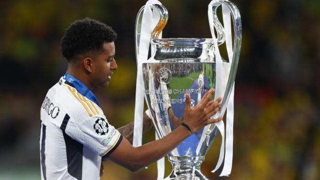 Rodrygo Goes, con la Champions League conquistada por el Real Madrid (Cordon Press)