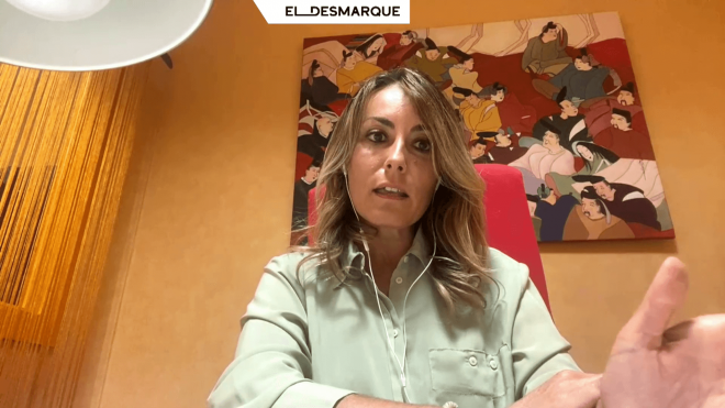 Silvia Mañas, abogada laboralista, en el Twitch de ElDesmarque