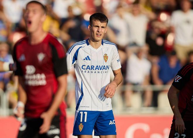 Samed Bazdar, en el Real Zaragoza (Foto: LALIGA).