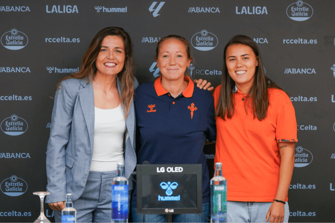 Xisela Aranda,Vicky Vázquez y Lara Martínez (Foto: RC Celta).