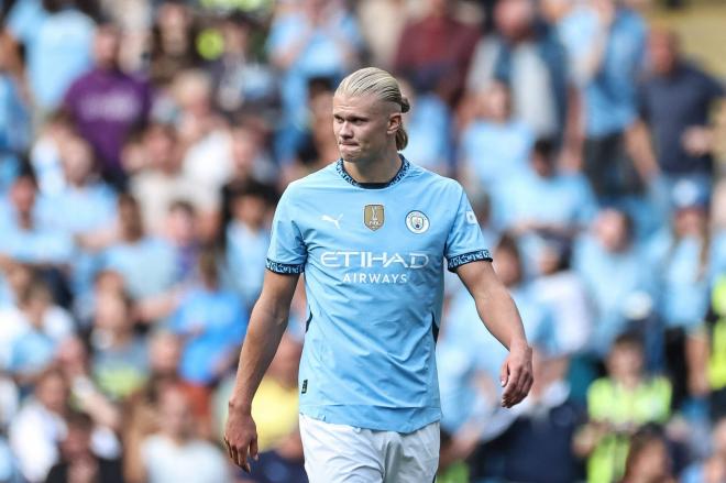 Erling Haaland, en un partido con el City (Foto: Cordon Press).