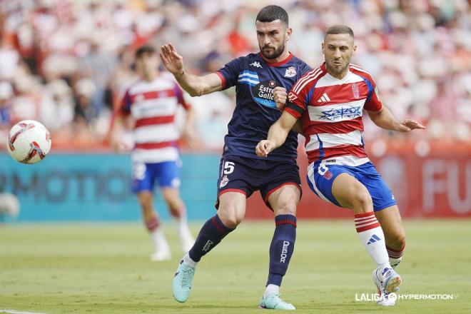 Pablo Vázquez, en el Granada - Dépor (Foto: LALIGA).