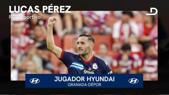 Lucas Pérez, Jugador Hyundai del Granada - Dépor.