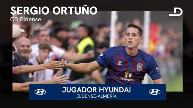 Ortuño, el Jugador Hyundai del Eldense - Almería.