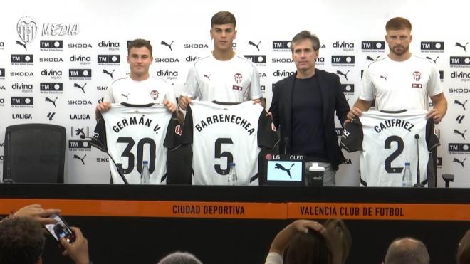 Presentación Enzo Barrenechea, Germán Valera y Maximiliano Caufriez