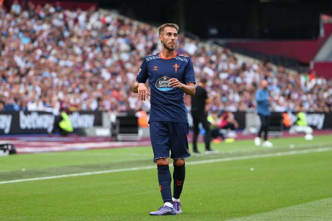 Óscar Mingueza, con el Celta (Foto: CordonPress).