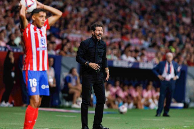 Simeone en el último partido del Atlético de Madrid (Cordon Press)