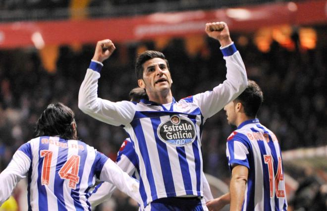 Gol de Riki con el Deportivo (Foto: CordonPress).