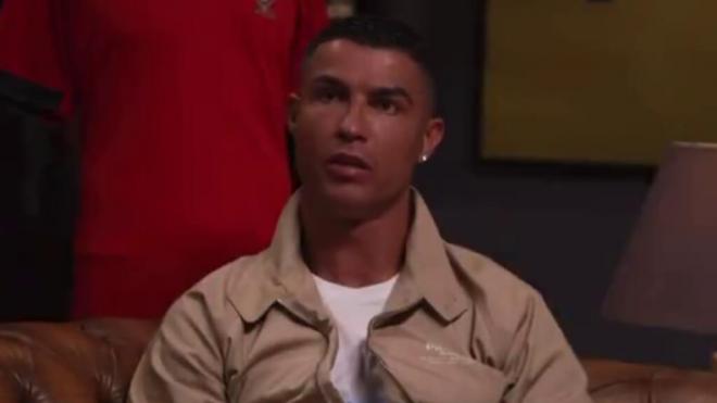 Cristiano Ronaldo junto a Rio Ferdinand hablando del Real Madrid (UR-Cristiano)