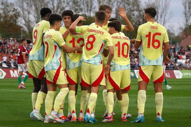 Gol de Robert Navarro con España sub-21 (Foto: RFEF).