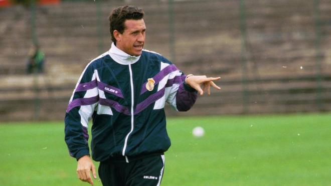 Jorge Valdano, durante su etapa como entrenador del Real Madrid (Foto: EFE).