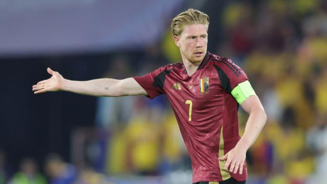 Kevin de Bruyne en un partido con Bélgica (Europa Press)