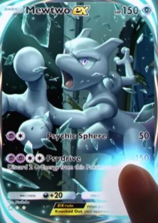 Mewtwo es una de las cartas inmersivas iniciales de Pokémon Pocket.