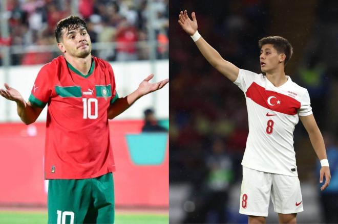 Brahim y Arda Güler, con sus selecciones.