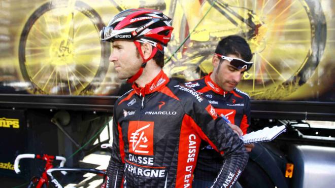 Alejandro Valverde, junto a Óscar Pereiro, en su etapa en el CAisse d'Epargne (foto: Cordon Press)