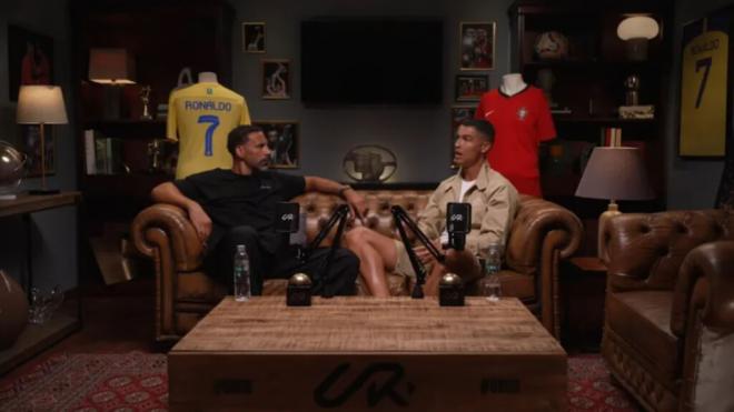 Cristiano Ronaldo, en su conversación con Rio Ferdinand (Redes Sociales)