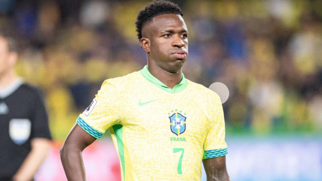 Vinicius en el último partido con la selección brasileña (Cordon Press)