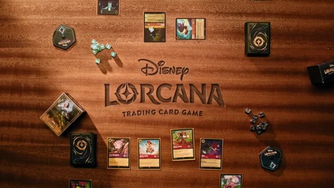 El tablero de Disney Lorcana Trading Card Game.