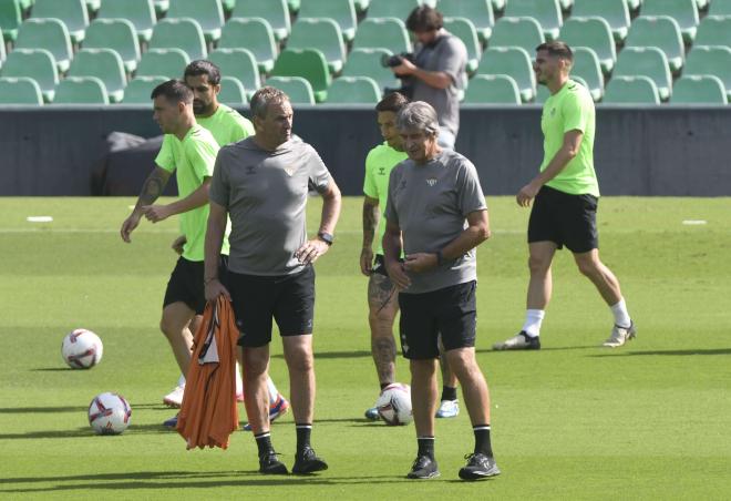 Lo Celso, en el entrenamiento (Captura: Kiko Hurtado)