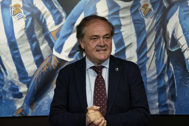 Jokin Aperribay, presidente de la Real Sociedad (Foto: Giovanni Batista).