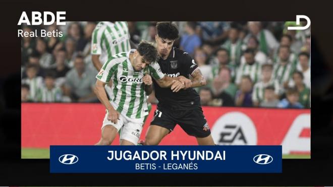 Ez Abde en el Betis-Leganés.