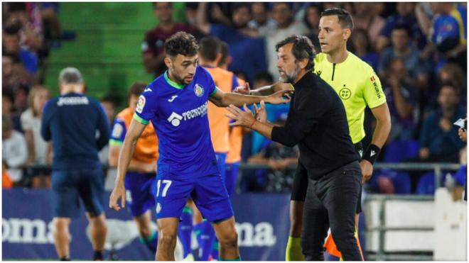 Quique Sánchez Flores durante su etapa con entrenador del Getafe. (Fuente: Cordon Press)