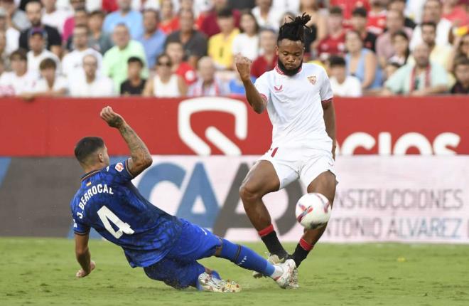 Ejuke, en el Sevilla-Getafe de la pasada temporada (Foto: Kiko Hurtado).