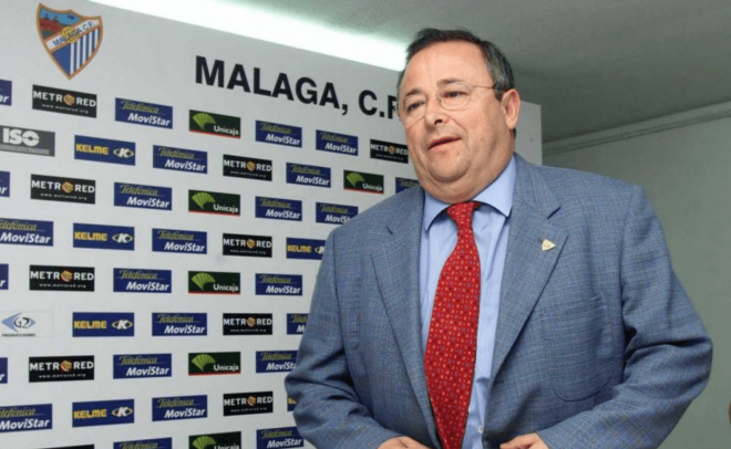 Fernando Puche, en su etapa como dirigente del Málaga. (Foto: Ramón Navarro)