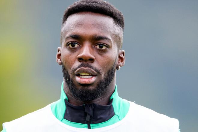 Primer plano de Iñaki Williams entrenando en Lezama (Foto: Athletic Club).