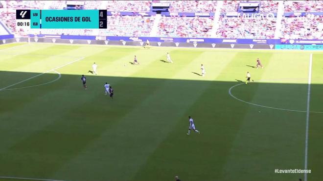 Levante 3-1 Eldense: Gol de Carlos Álvarez