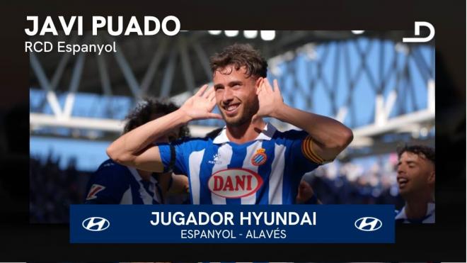 Javi Puado, Hyundai del Espanyol-Alavés.