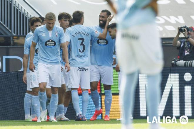 Celebración del gol de De la Iglesia (Foto: RC Celta).