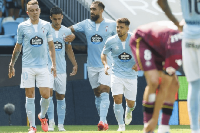 Celebración del gol de Borja Iglesias (Foto: LaLiga).