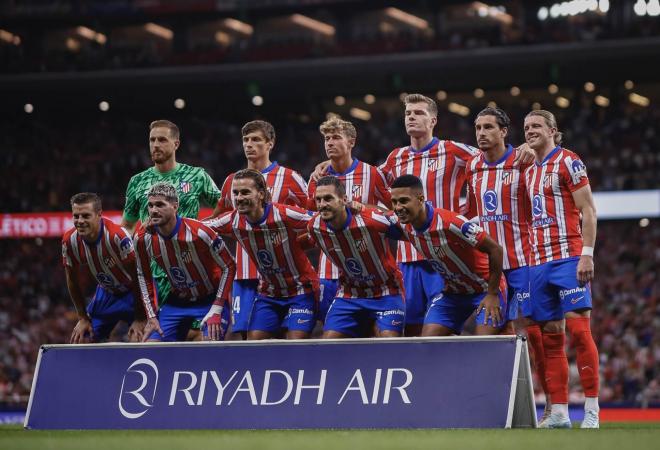 El once del Atlético de Madrid ante el Valencia (Foto: ATM).