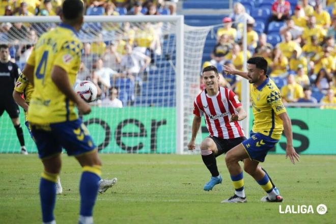 Iñigo Ruiz de Galarreta en el partido de la primera vuelta ante sus excompañeros de la UD Las Palmas (Foto: LaLiga).